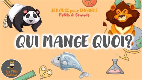 QUI MANGE QUOI Jeu éducatif pour les petits Maternelle 2 5 ans