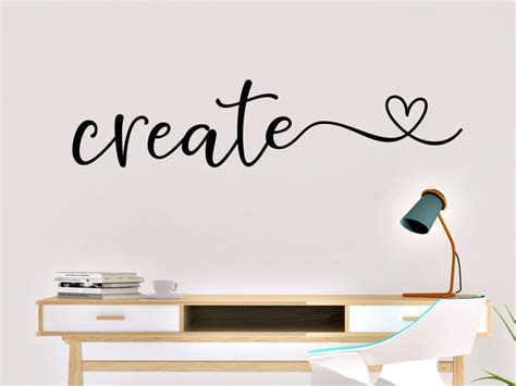 Create Wall Decal Craft Room Wall Decal Classroom Wall Etsy