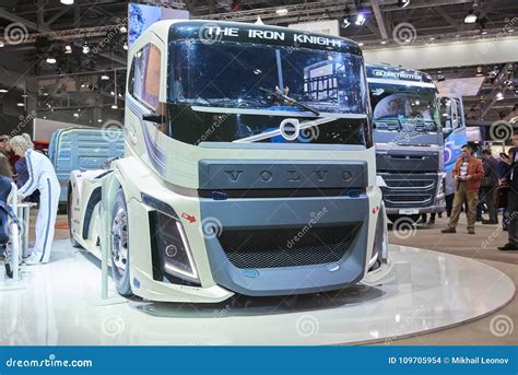 Moscow Sep 5 2017 View On Volvo Drag Race High Speed Racing Truck