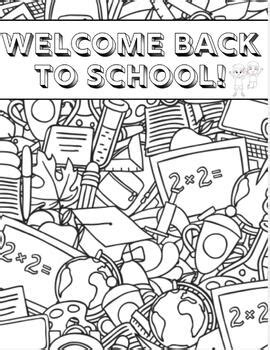 Back To School Coloring Page By Dbsknees Tpt