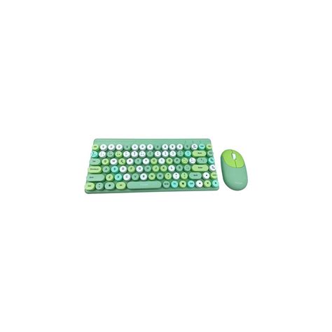 Kit Teclado Mouse Inalambrico Noga S Verde