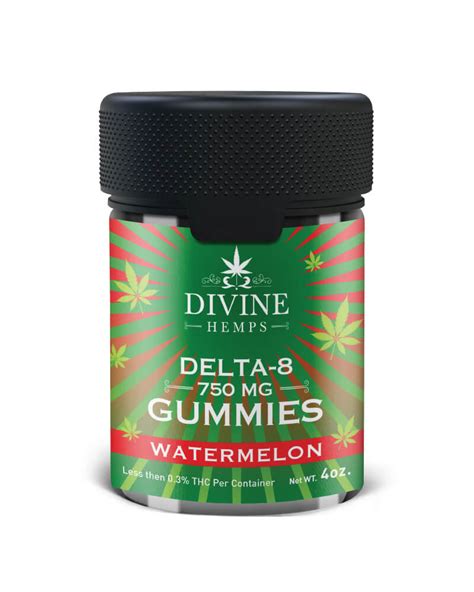 Watermelon Mg Delta Gummies Divinehemps