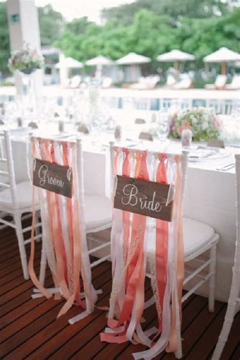 50 Creative Wedding Chair Decor With Fabric And Ribbons Part 2