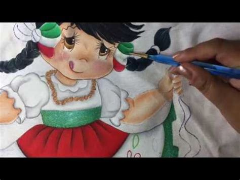 Pintura En Tela Ni A Bailando Con Cony Youtube