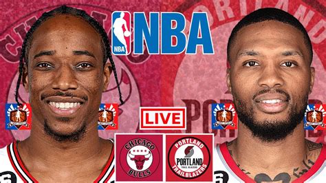 Chicago Bulls Vs Portland Trail Blazers NBA Live Scoreboard 2023