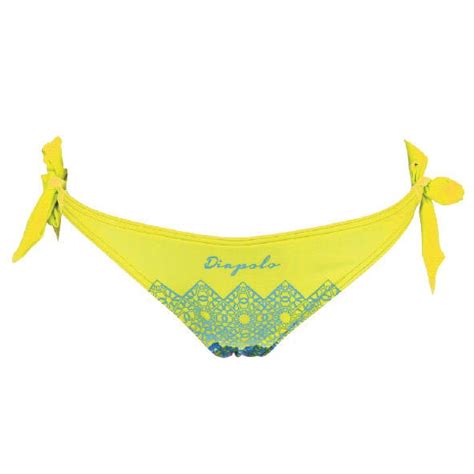 Női pánt nélküli bikini alsó sárga Diapolo