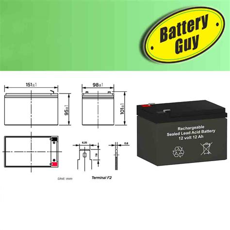 V Ah Sealed Lead Acid Batteries Bg F Qty Of