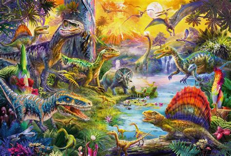 Puzzle El Dinozaury Zestaw Figurek