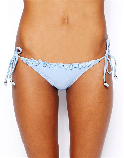 River Island River Island Billie Bows D Bikini Brief At Asos