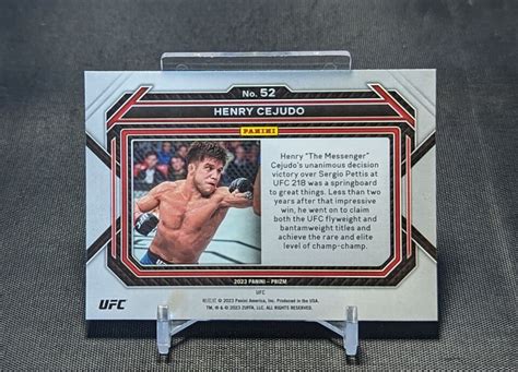 Henry Cejudo Panini Prizm Ufc Card Base Set Ebay