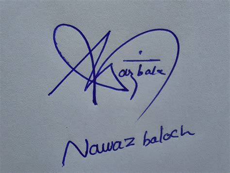 Nawaz Baloch Signature Styles Write Signature