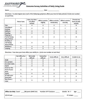 Activities Of Daily Living Assessment Form AirSlate SignNow