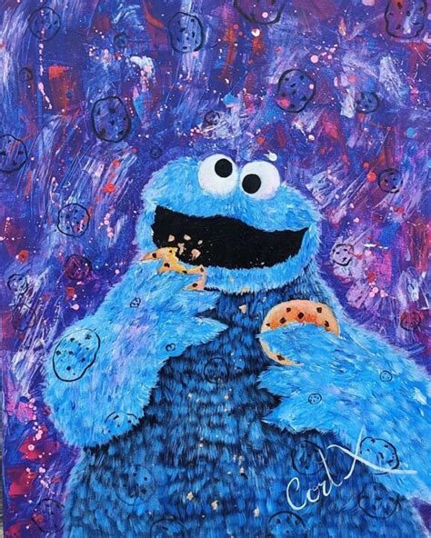 Cookie Monster Painting