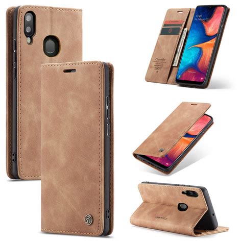 Caseme Samsung Galaxy A Wallet Kickstand Flip Case Brown