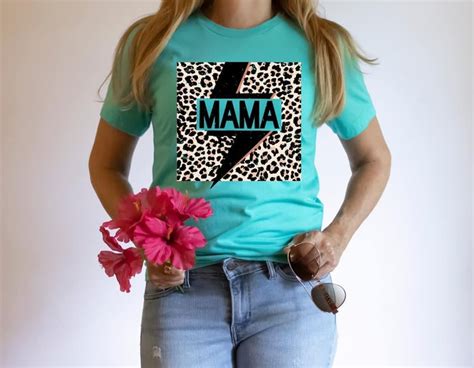 Leopard Blk Mama Bolt Transfer Sassy Sublimation And Screen Prints