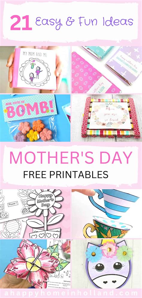 Printable Mother S Day Gifts