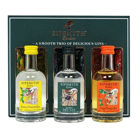 Sipsmith Mini Gin Trio 3x5cl Spirits From The Whisky World Uk