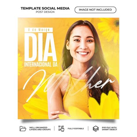 Modelo De Instagram De Feed Do Dia Internacional Da Mulher Psd M Dia