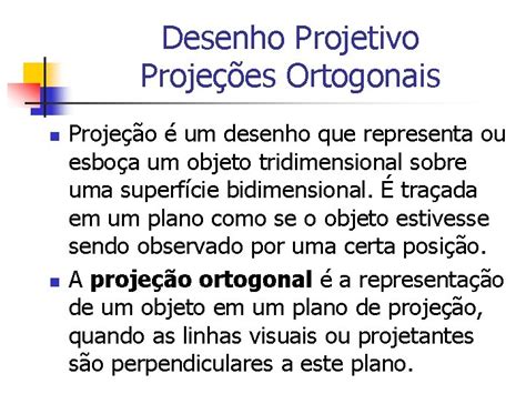 Desenho Projetivo Perspectivas N N No Desenho Tcnico