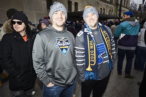 St Louis Blues Fans Party In The Streets For All Star Game And Green