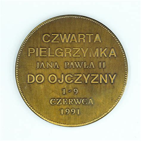 Medal IV pielgrzymka Jana Pawła II do Ojczyzny Pabianice