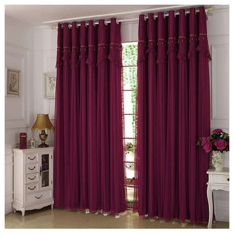 Sensational Dark Red Curtains For Bedroom Swag Kohls