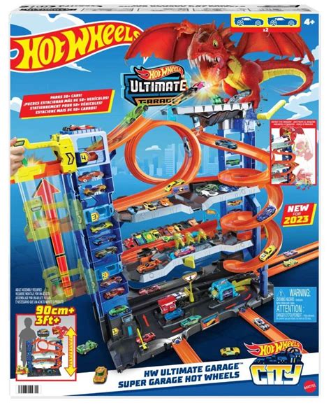 Hot Wheels City Mega Garaż Atak Smoka HKX dla dzieci Hot Wheels Sklep EMPIK