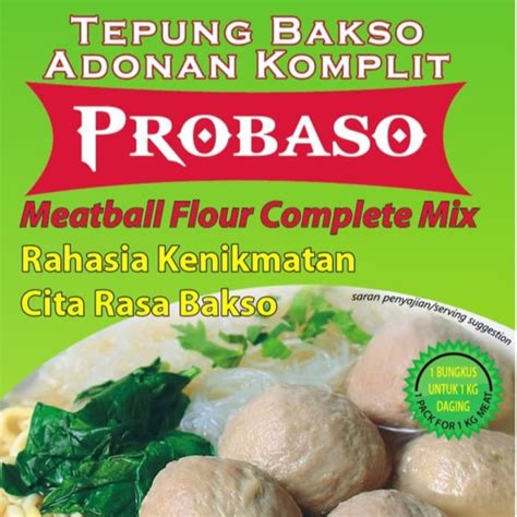 Tepung Bakso Adonan Komplit Brand Probaso Gr Shopee Malaysia