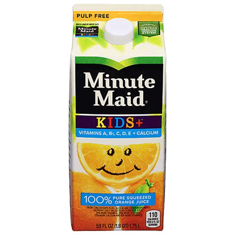 Minute Maid Orange Juice Original 100 Pure Squeezed Kids 59 Fl Oz