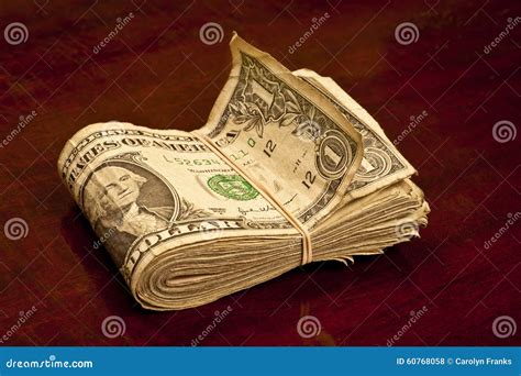 Wad Of Dollar Bills Stock Photo Image 60768058