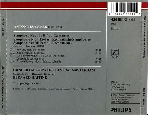 Chucrute Quiabo Bruckner Symphony No 4 Romantic Version 1878