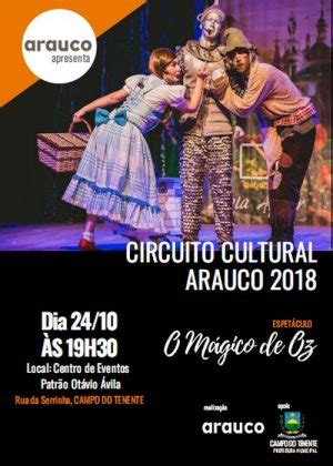 Circuito Cultural Em Campo Do Tenente Apresenta O M Gico De Oz Click