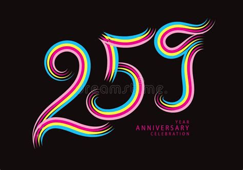 259 Number Design Vector Graphic T Shirt 259 Years Anniversary