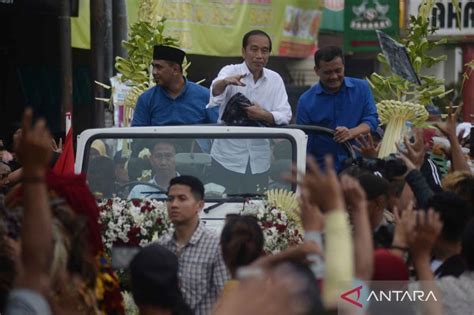 Jokowi Kembali Hadiri Kampanye Cagub Cawagub Jateng ANTARA News