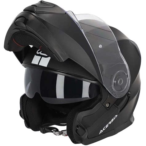 Casco Moto Modulare Acerbis Doppia Visiera Serel 22 06 Nero Opaco Vendita Online Outletmoto Eu