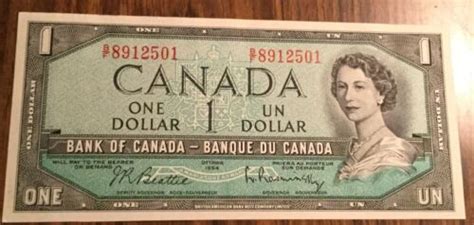 Bank Of Canada One Dollar Bank Note Ebay