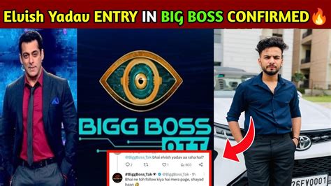 Elvish Yadav Wild Card Entry In Big Boss Confirmed Elvish Yadav