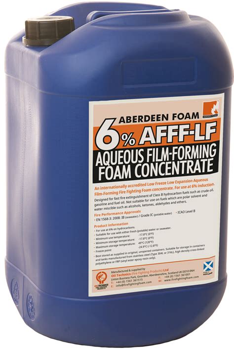 Aberdeen Foam 6 Afff Lf Oil Technics Fire Fighting Foam