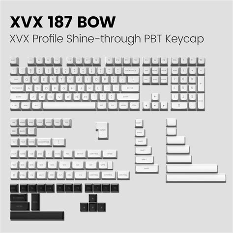 Double Shot XVX Profile Nasadki Na Klawisze Z PBT 13970804178