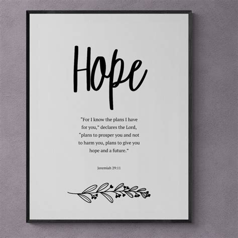 Hope Definition Printable Wall Art Hope Print Hope Etsy