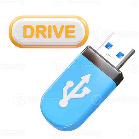 Pendrive Usb Icon 3d Rendering Illustration Element 38055041 Png