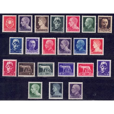 ITALIA REGNO 1929 42 Serie Imperiale 22v MNH