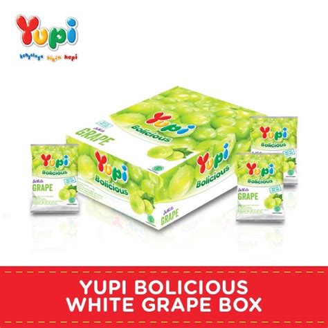 Jual Yupi Bolicious White Grape Box Shopee Indonesia