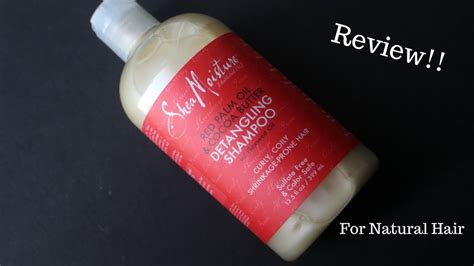 Review Shea Moisture Red Palm Oil And Cocoa Butter Detangling Shampoo For Shrinkage Prone Hair