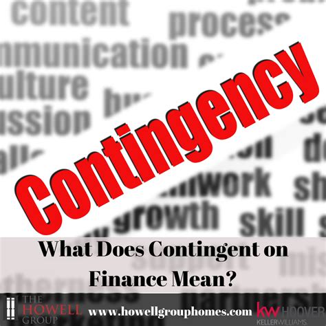 What Does Contingent On Finance Mean Dianna Howell