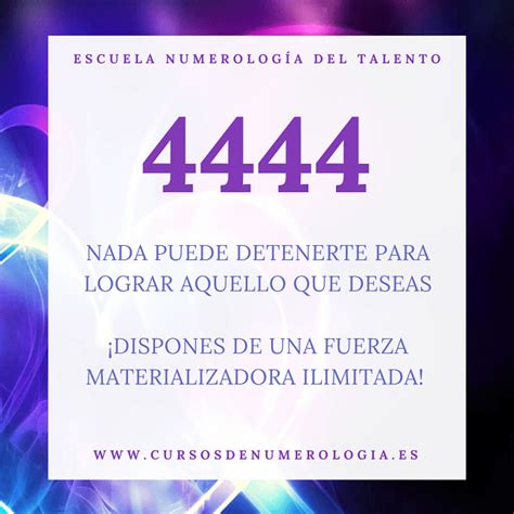 NÚMERO 4444 NUMEROLOGIA ANGELES Cursos de Numerologia