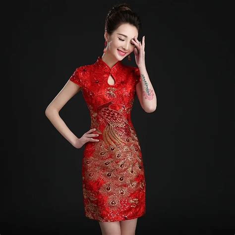 Buy 2018 Red Cheongsam Sexy Qipao Women Chinese