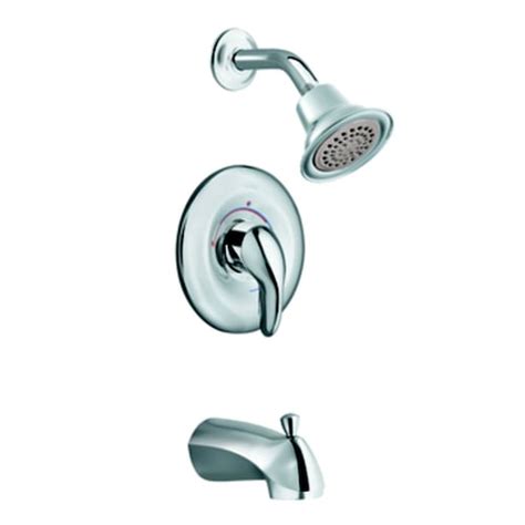 Moen Chateau Posi Temp Bath Shower Faucet In Chrome The Home Depot Canada