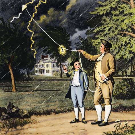 This Day In History Benjamin Franklin Flies Kite During Thunderstorm