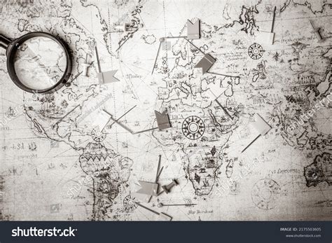 Retro Old Map Background Texture Stock Photo 2175503605 | Shutterstock